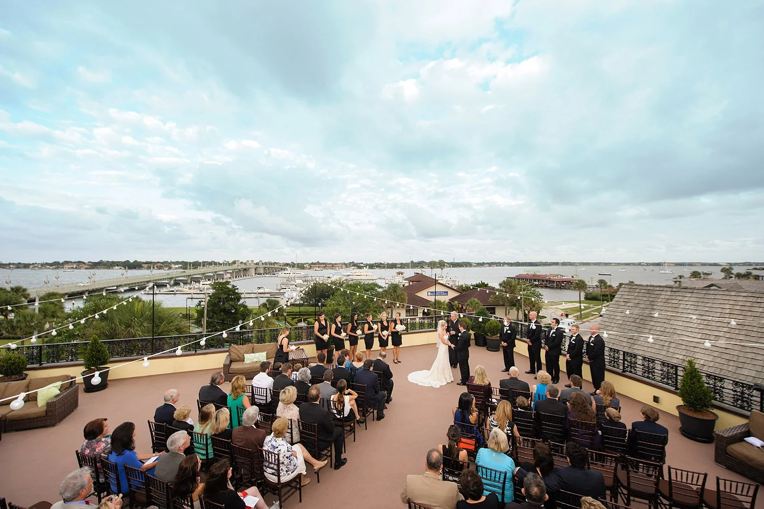 Saint Augustine Wedding Photographer Rooftop Wedding Photos