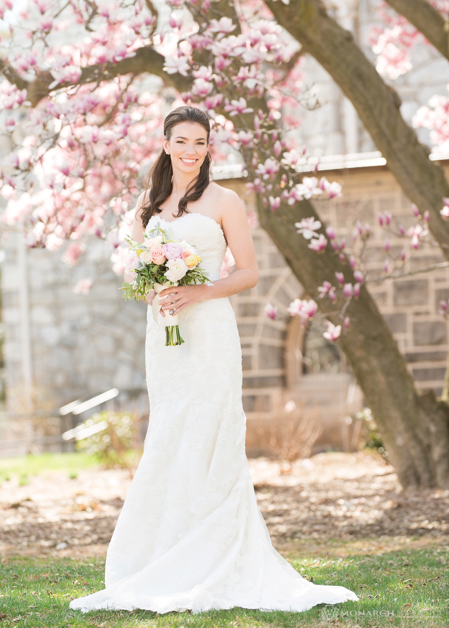 Bridal Portrait at St Thomas Church at Villanova University