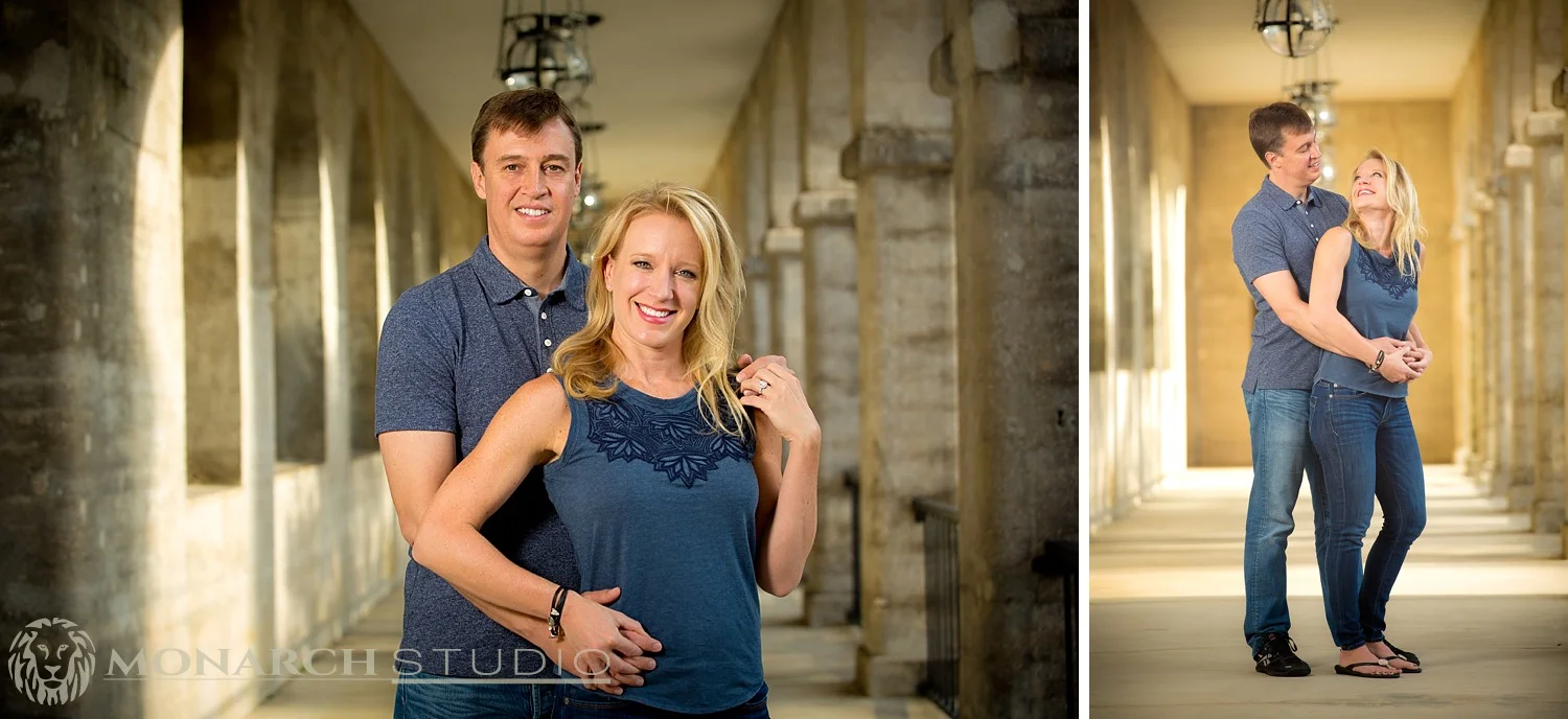 Studio Engagement Portraits St. Augustine Florida