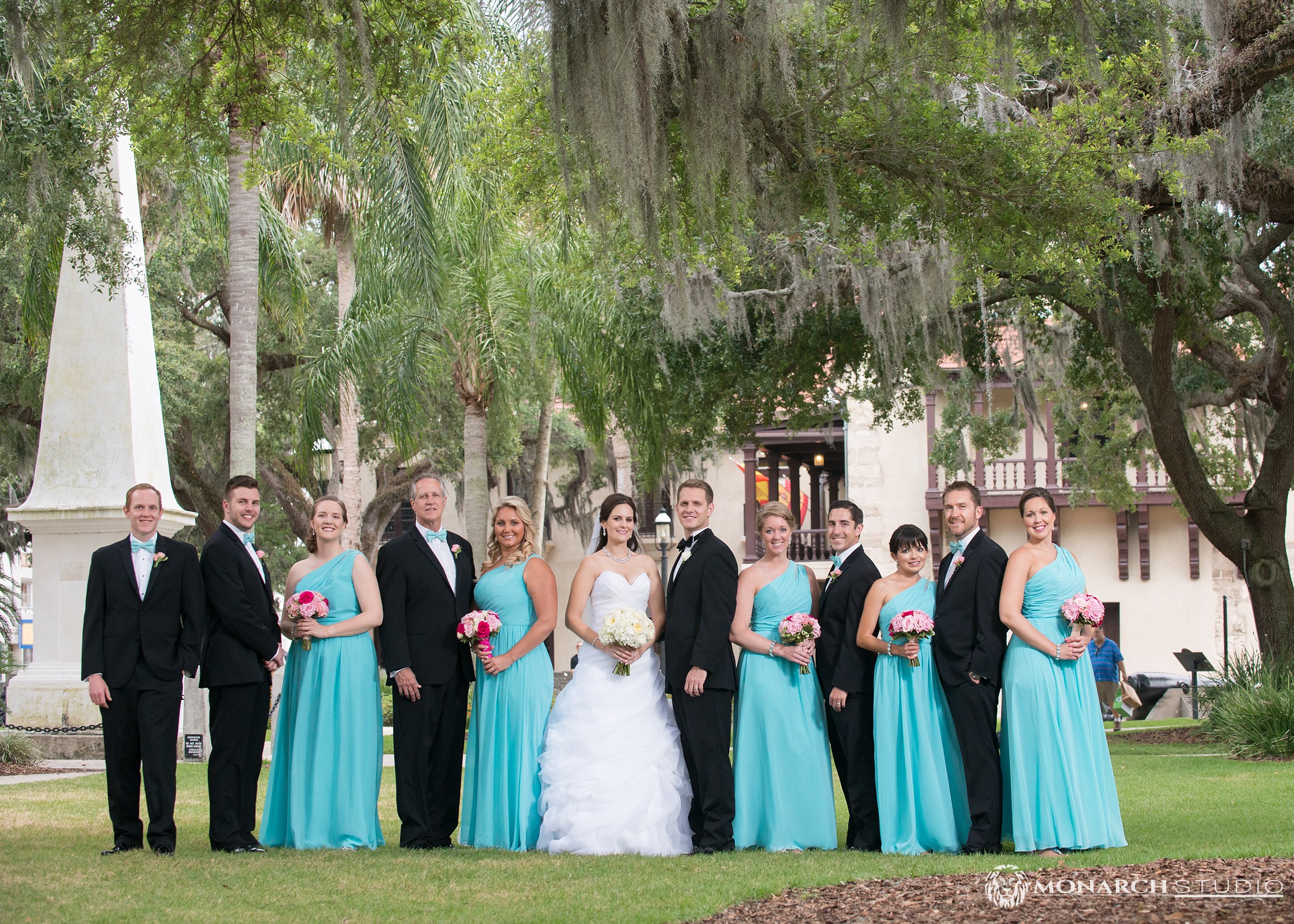 Bridal Party Portrait Treasury on the Plaza