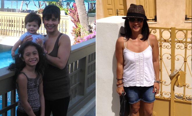 Myrna I've been training with Chris since the end of Feb 2010. I just had my last child and wanted to finally lose the baby weight that I had gained with each pregnancy. My goal was to lose inches in my middle section which is where I normally gain weight. I wanted to be able to wear my jeans and not have a muffin top. I was about 140 pounds when I started working out with Chris. Another goal I had was to tone my arms and legs but not bulk up in muscle mass. Chris has helped me attain both goals. I now weigh between 123 -125 lbs, I have toned my arms and legs without looking bulky and as a bonus, my endurance has increased from the exercise plan that he puts me through. Also, I have never really been a fan of running and since working out with Chris I have participated in several 5K, 8K and 12 K races, have ran a half marathon and did the Tough Mudder this past year.