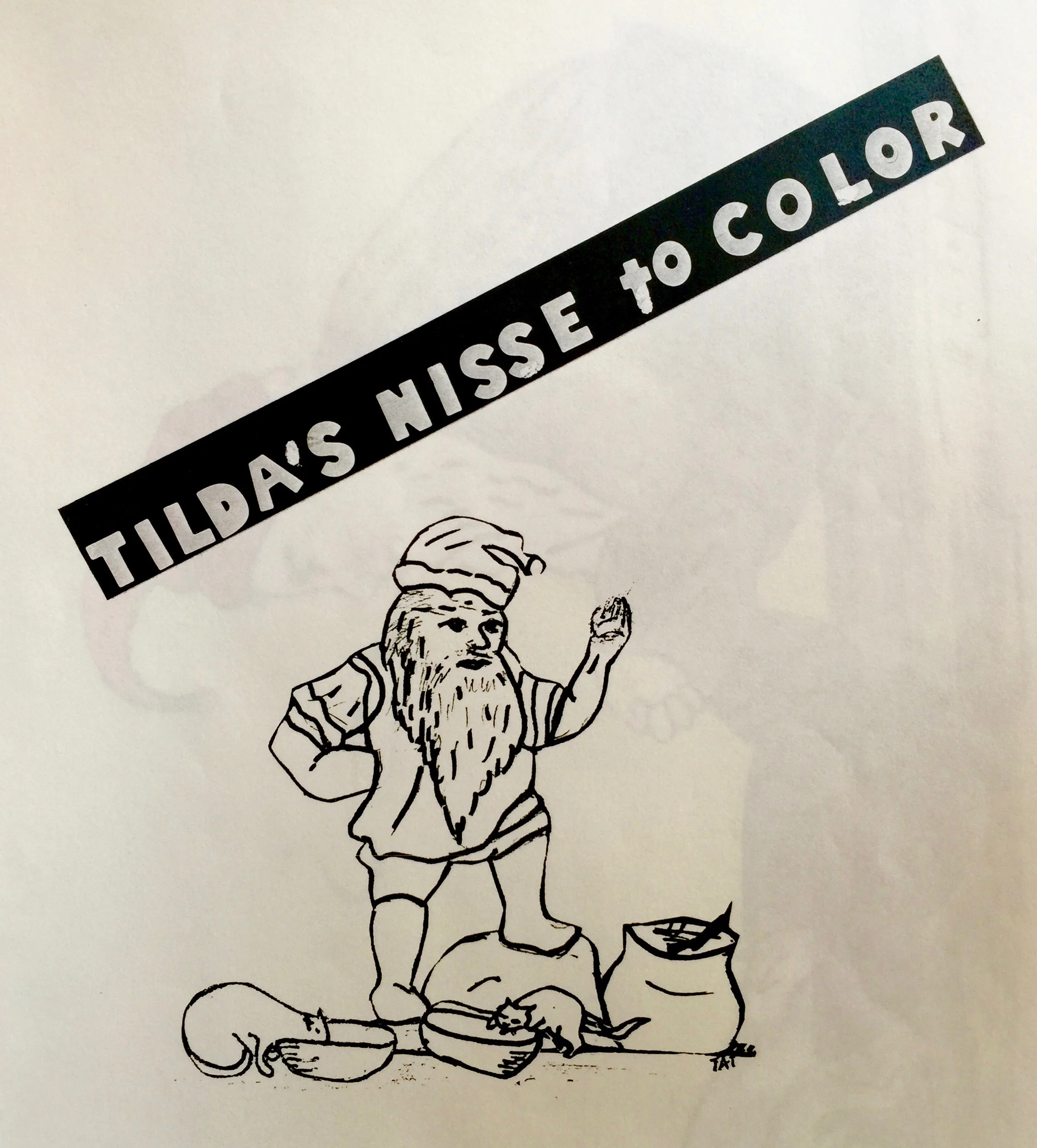 Tilda's Nisse to color