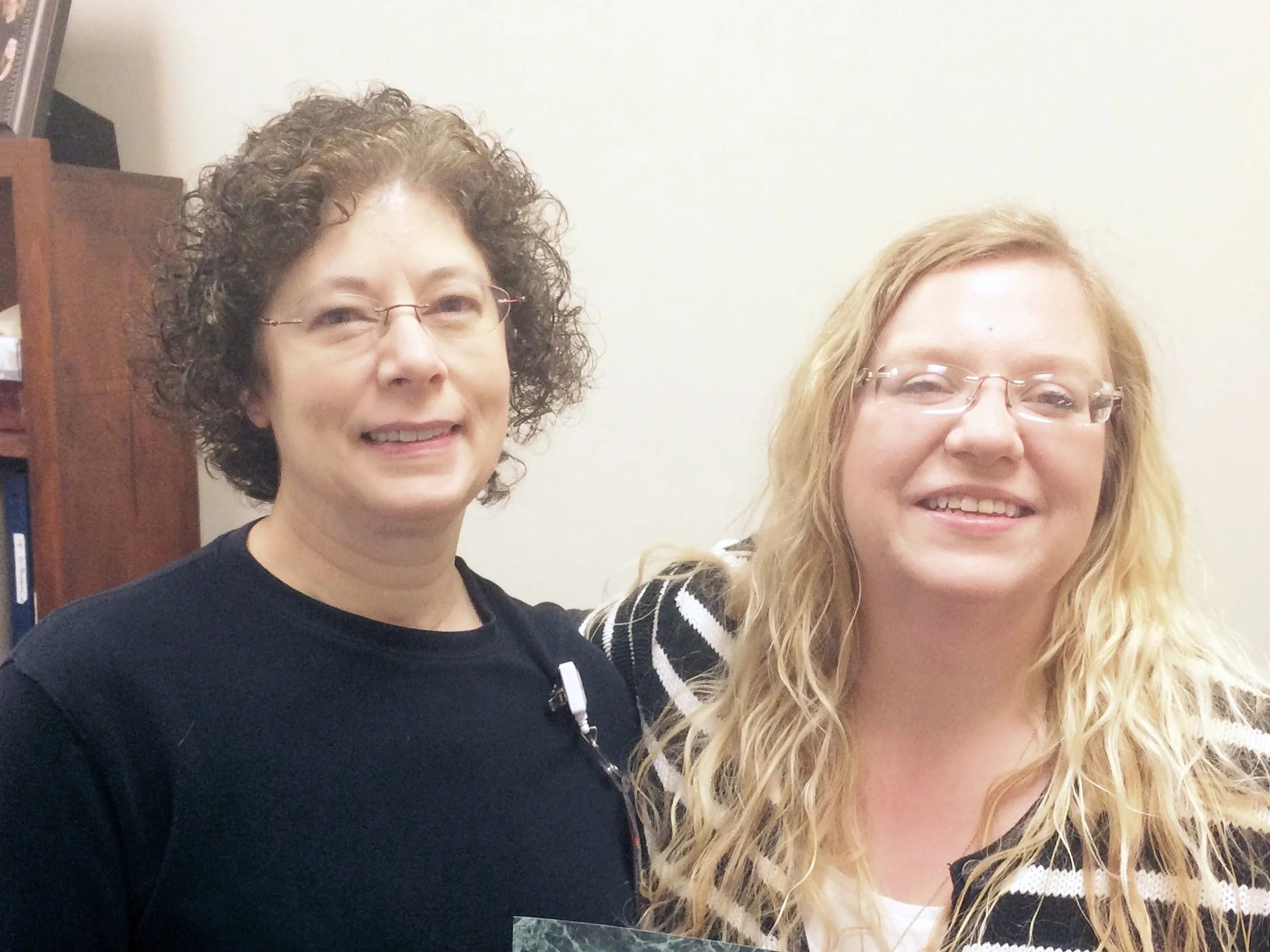 (Pictured): Patricia McMains (left) and Holly Harper recently completed certification programs that they believe will allow them to better assist the South Central Kansas Medical Center.