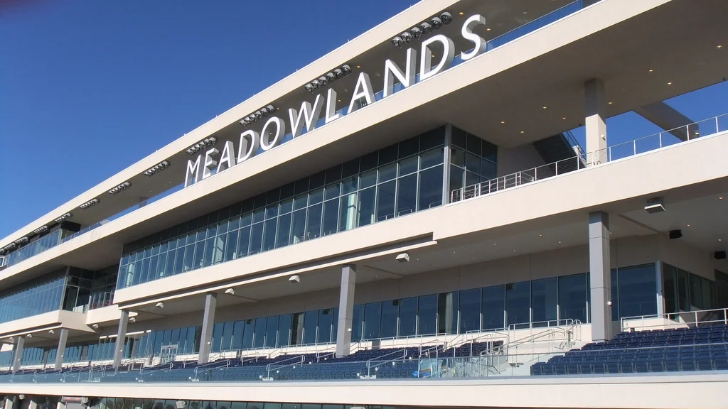 The New Grandstand at the Meadowlands Racetrack.