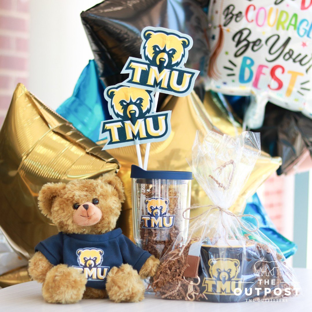 Our flag pops add the perfect touch to any grad party decoration or gift! Shop in store or online today!🏳🐻🥳 #graduationparty #graduation #gifts #party #college #classof2024 #gobears #wearetmu #theoutpost #truettmcconnell