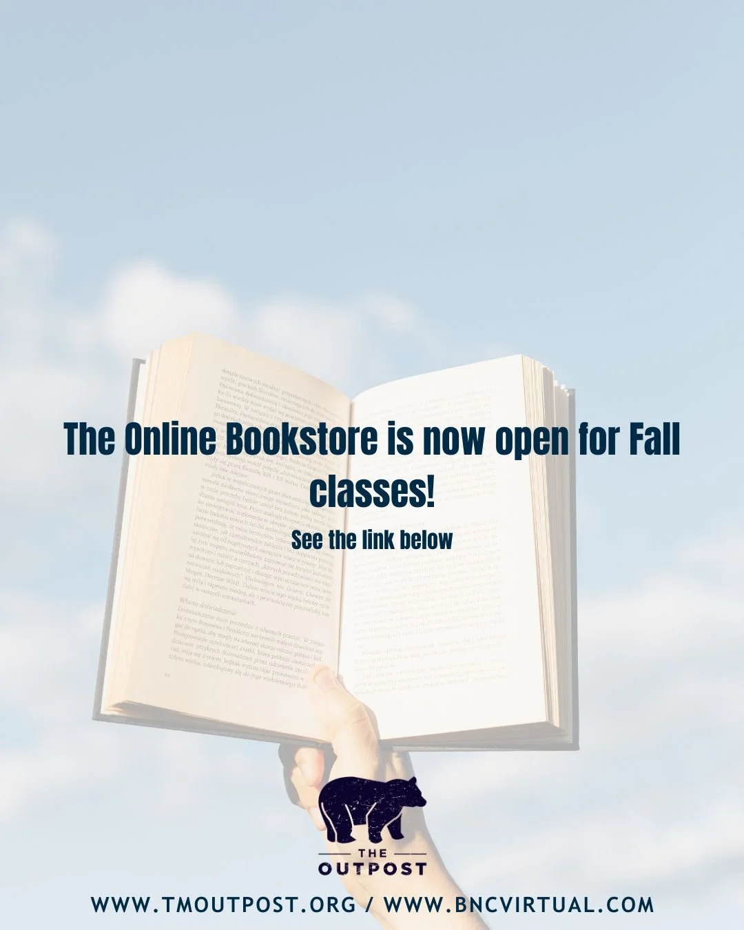 Gearing up for Fall semester? The TMU Online Bookstore is now OPEN! Follow the link below!
 
https://bncvirtual.com/vb_home.php?FVCUSNO=36744&amp;url=truett.htm

#WeAreTMU #TheOutpost #GoBears