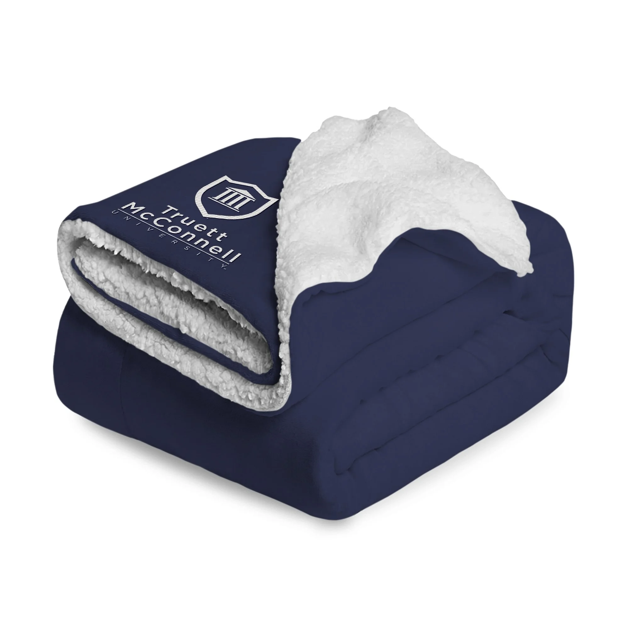 Fleece blanket TMU Emblem.jpg