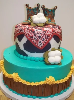 Western-Themed Baby Shower Cake