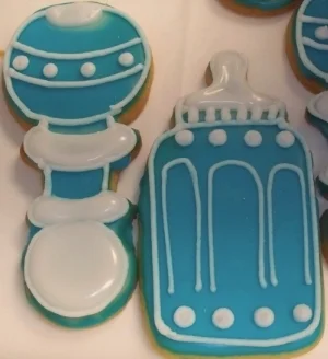 Baby Bottle and Rattle