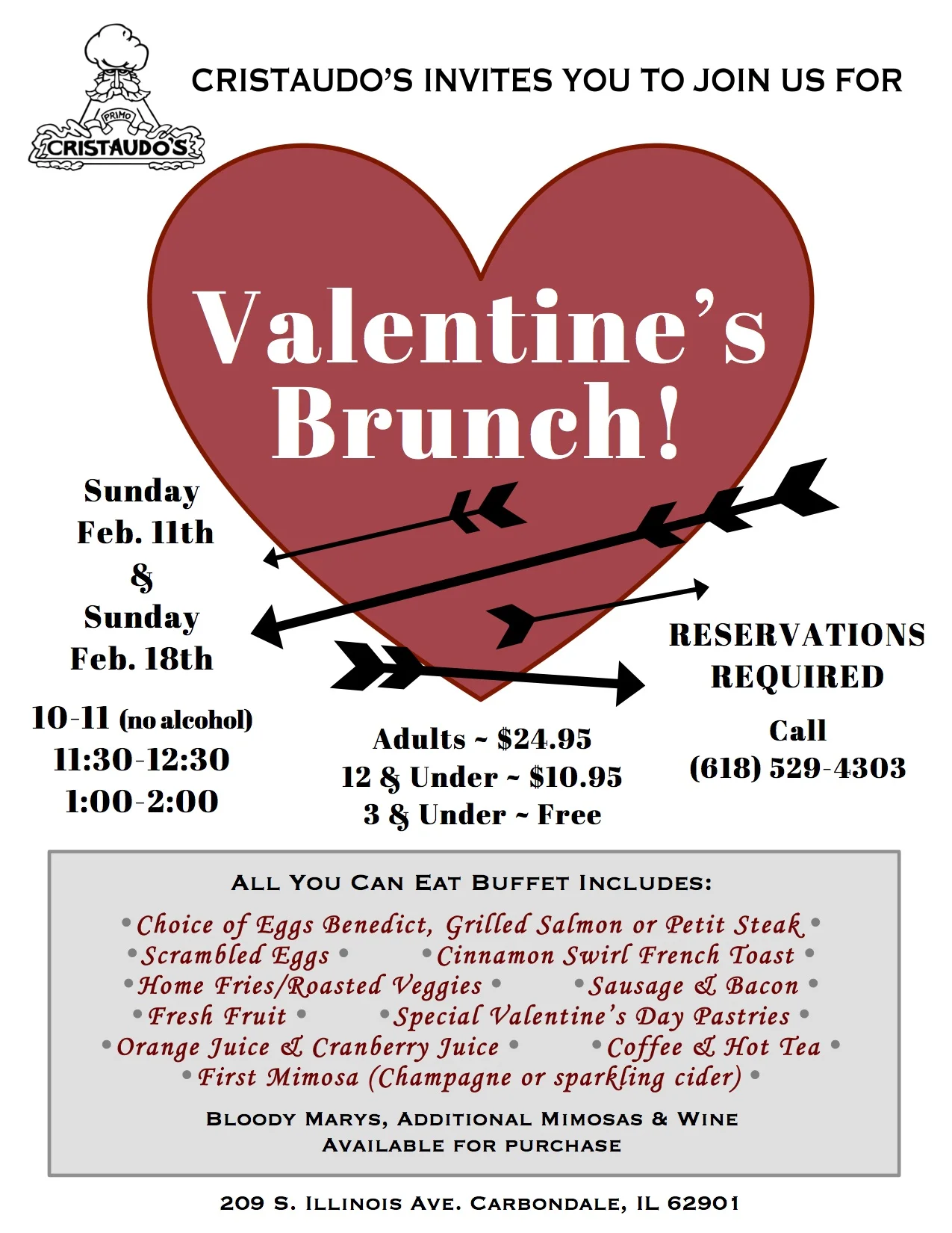 Valentine's Day 2018 Brunch and Treats — Cristaudo's