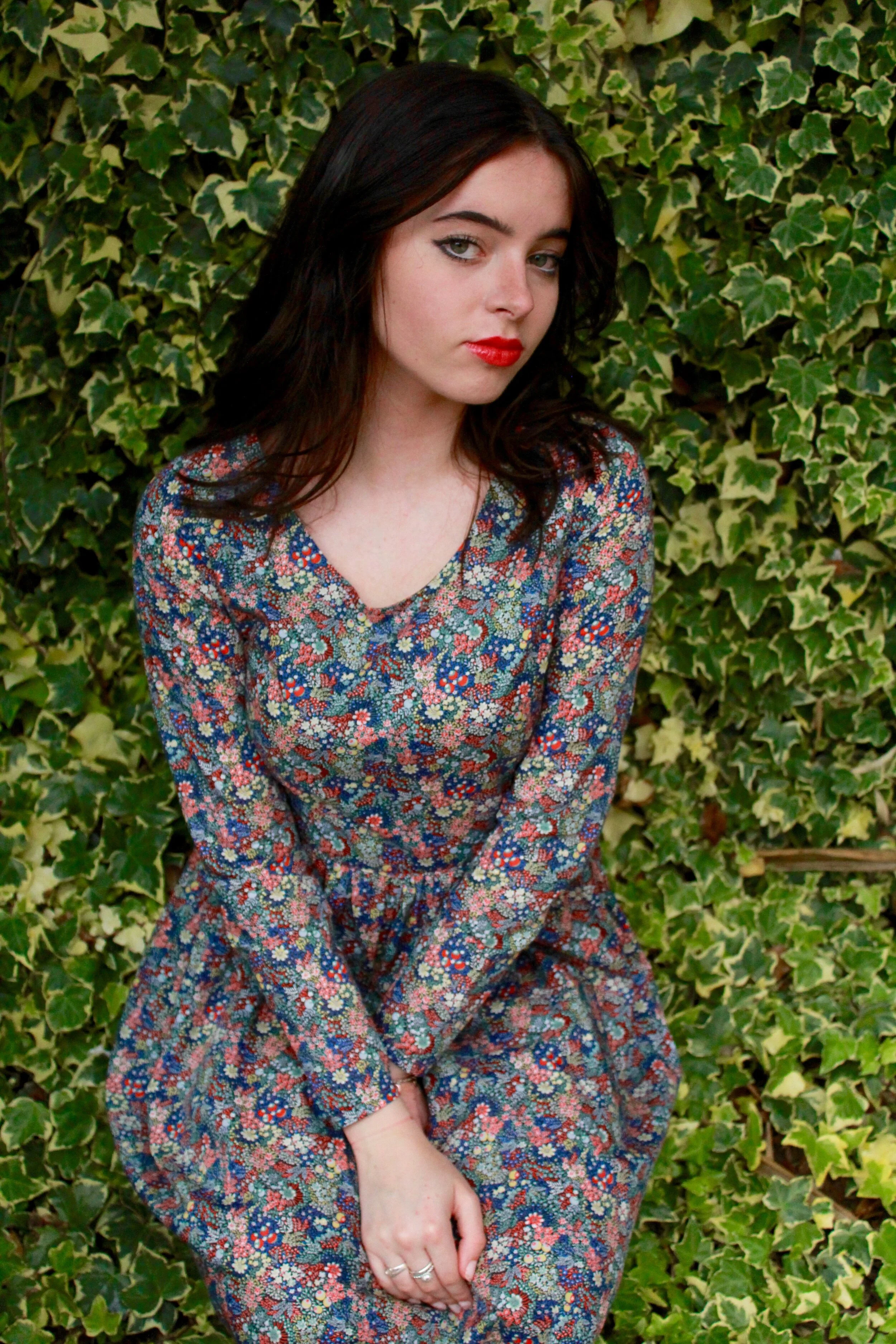 'Amy' Liberty Print Womens Dress- Long 