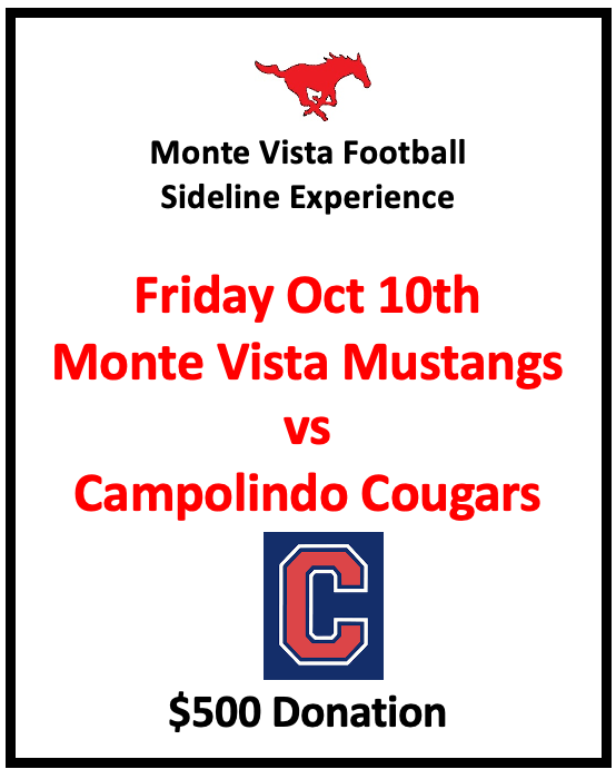 MVFB Sideline Experience vs Campolindo
