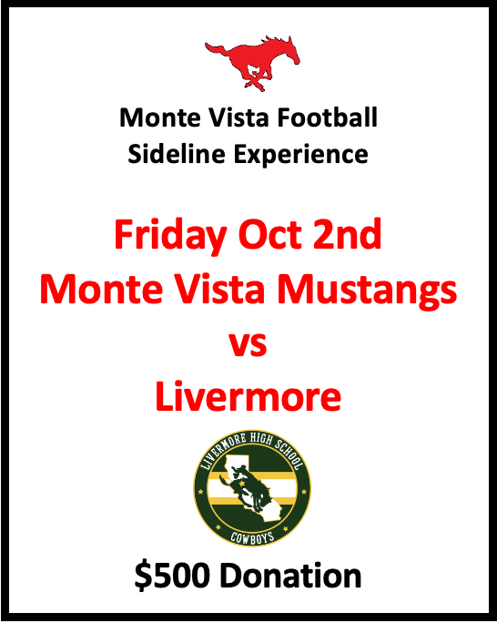 MVFB Sideline Experience vs Livermore