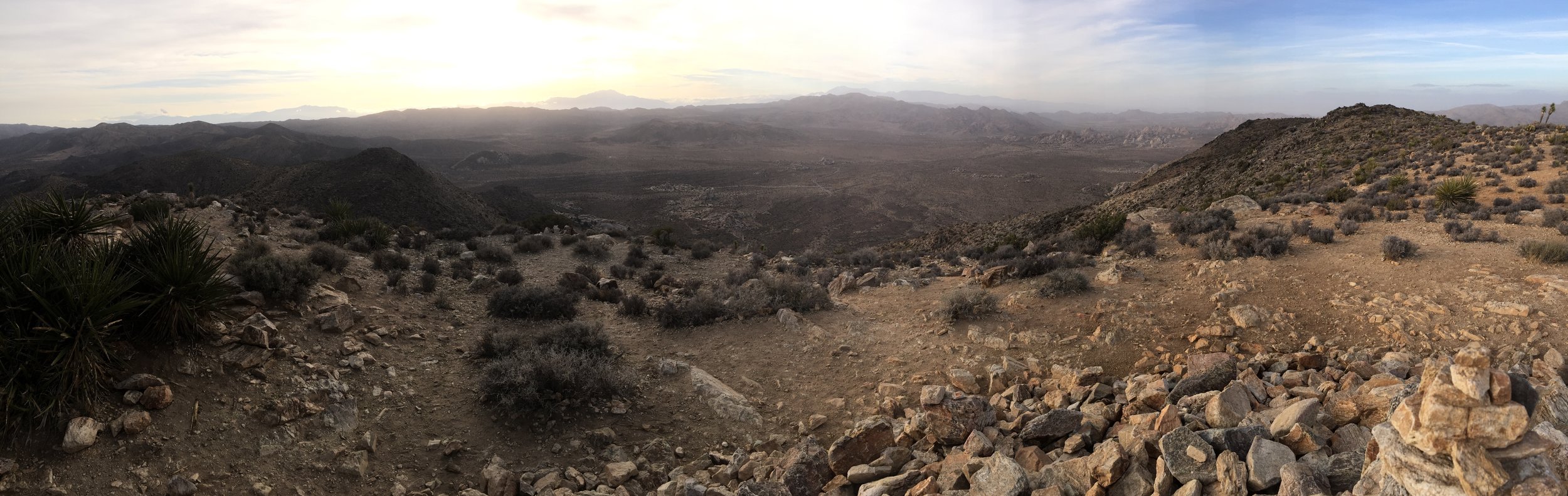 Joshua Tree National Park overlook from atop Ryan Mountain