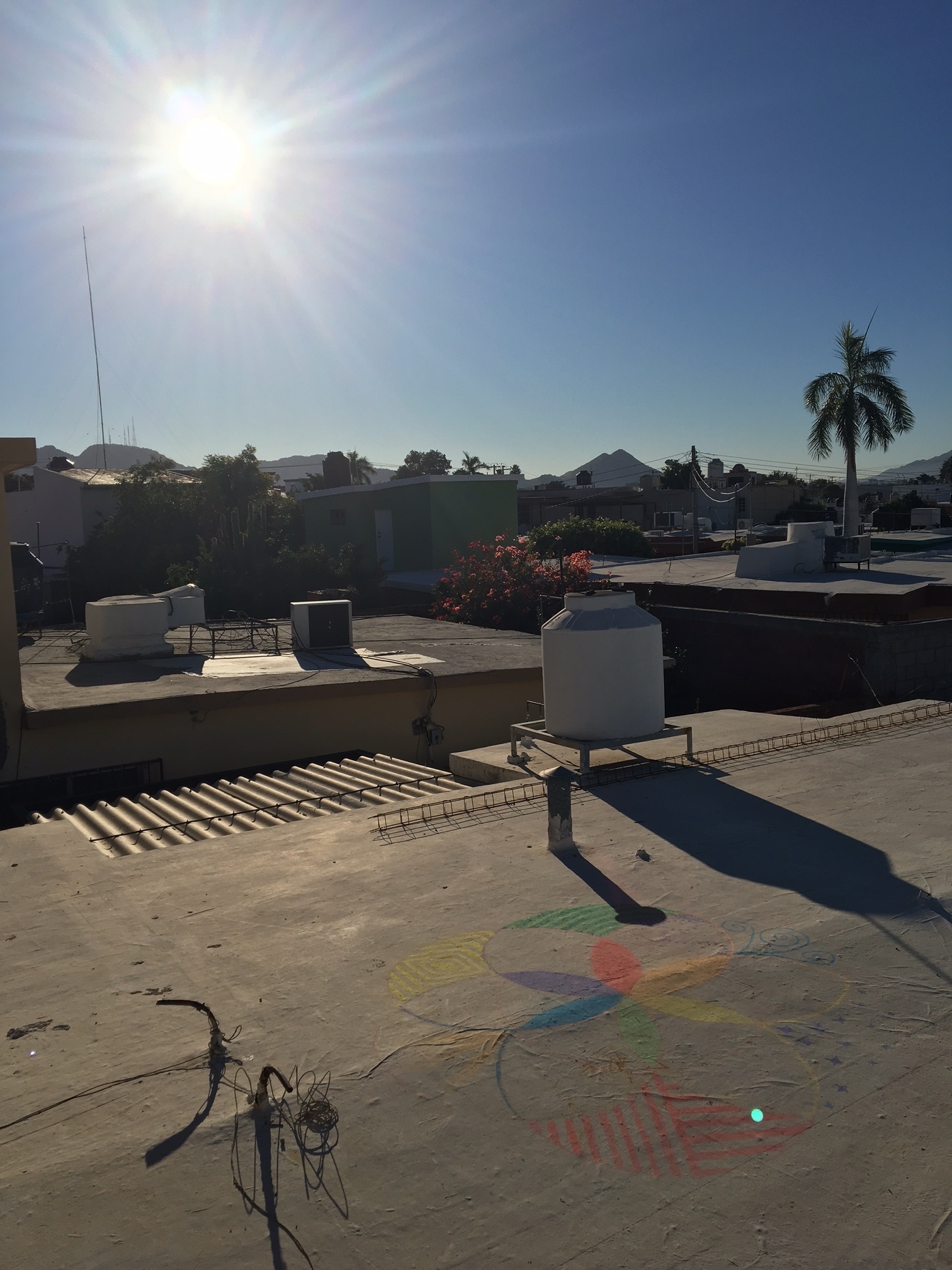 Our rooftop chalk art