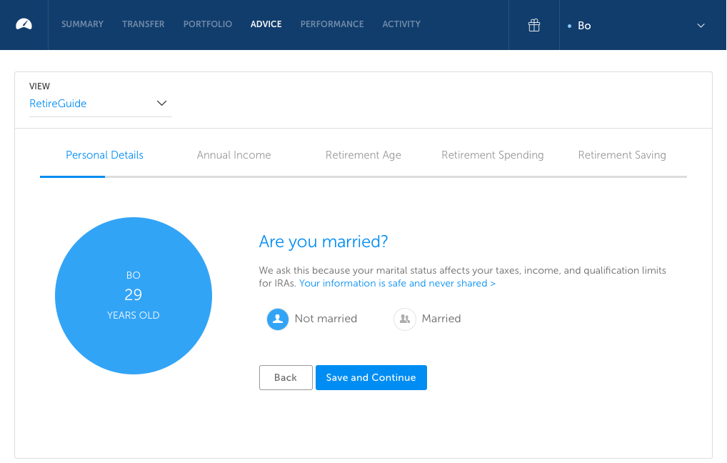 Betterment RetireGuide