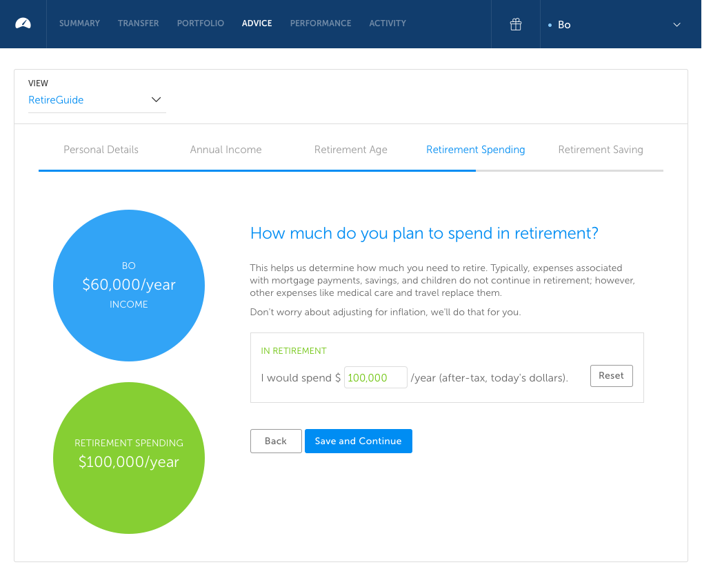Betterment RetireGuide