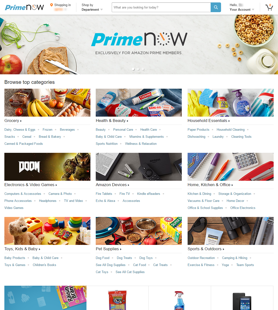 Amazon Prime Now