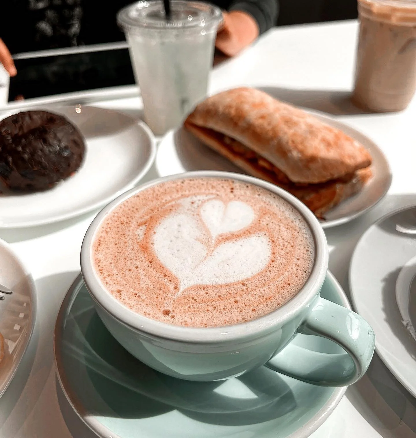 Breakfast with my loves 🖤 Sometimes I don&rsquo;t know why I play Russian roulette with my diet. Ordered this oat milk cocoa WITH lactaid in case I react to the Theo&rsquo;s chocolate. 💯 can confirm this did not end well. It was good while it laste