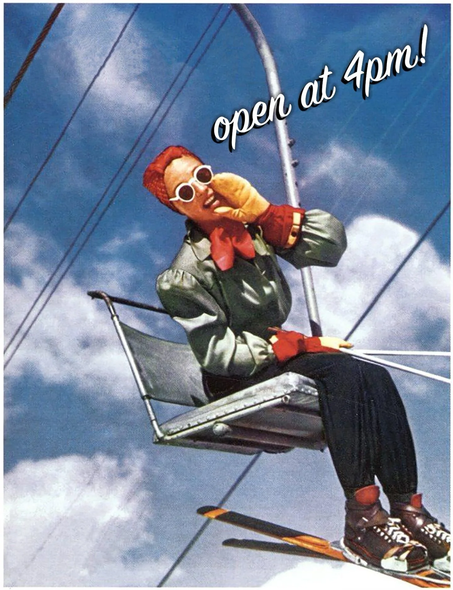 Free drink of choice to anyone who skis over ⛷️