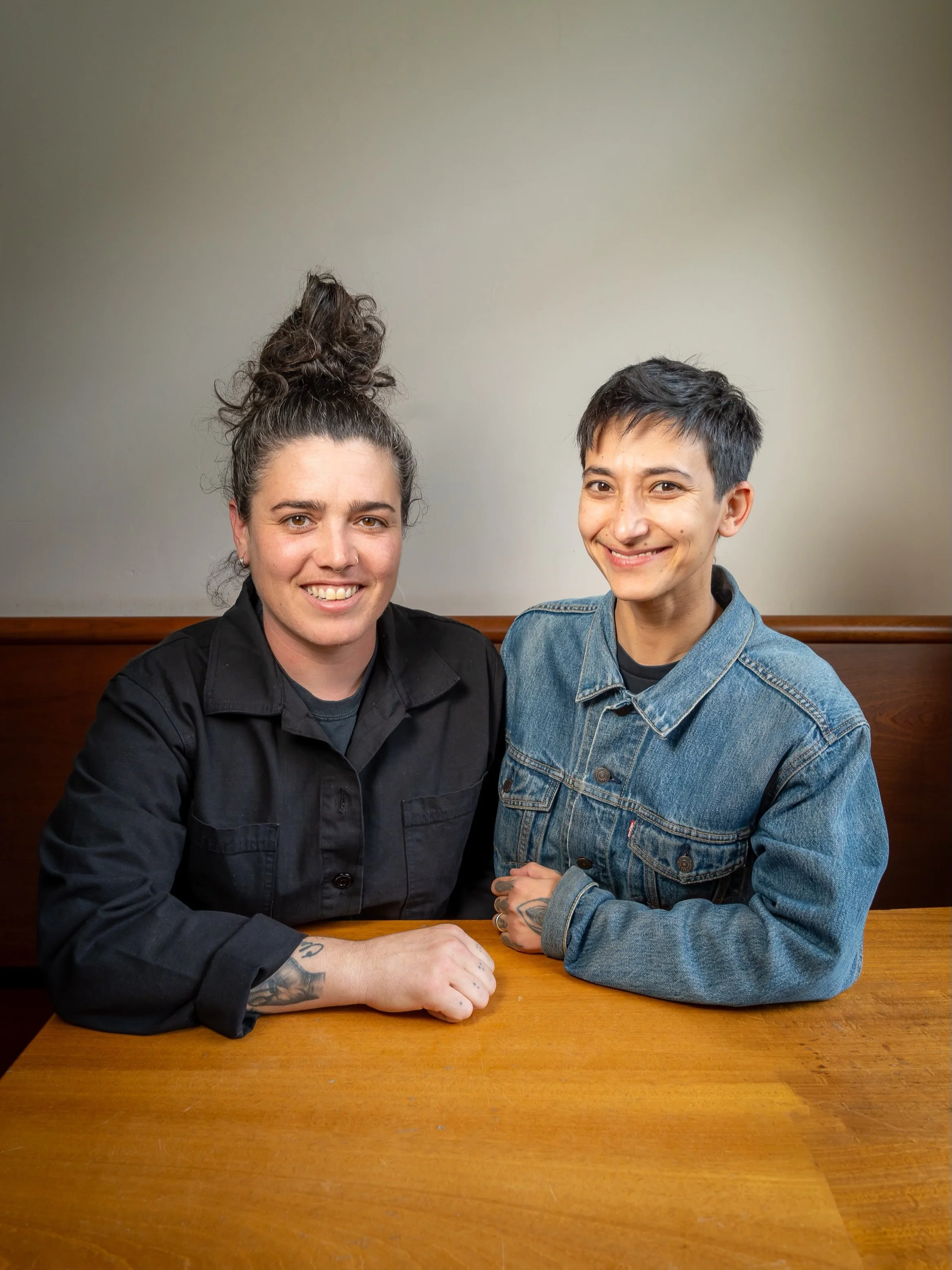 EXCITING NEWS!! We&rsquo;re launching a permanent food menu on Thursday &amp; we wanted to introduce you to our chefs if you don&rsquo;t already know &lsquo;em.  Hannah &amp; Tali were the duo behind the wonderful @babydudes coffee shop on Nostrand A