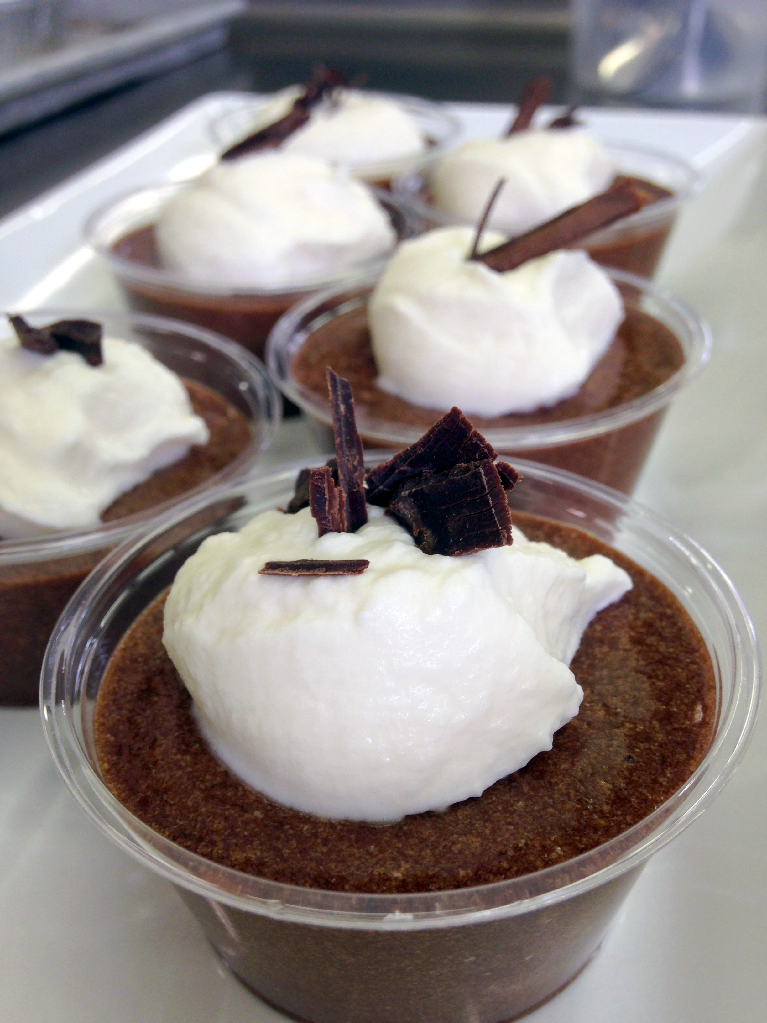 Little tastes of chocolate mousse made from Julia Child's recipe