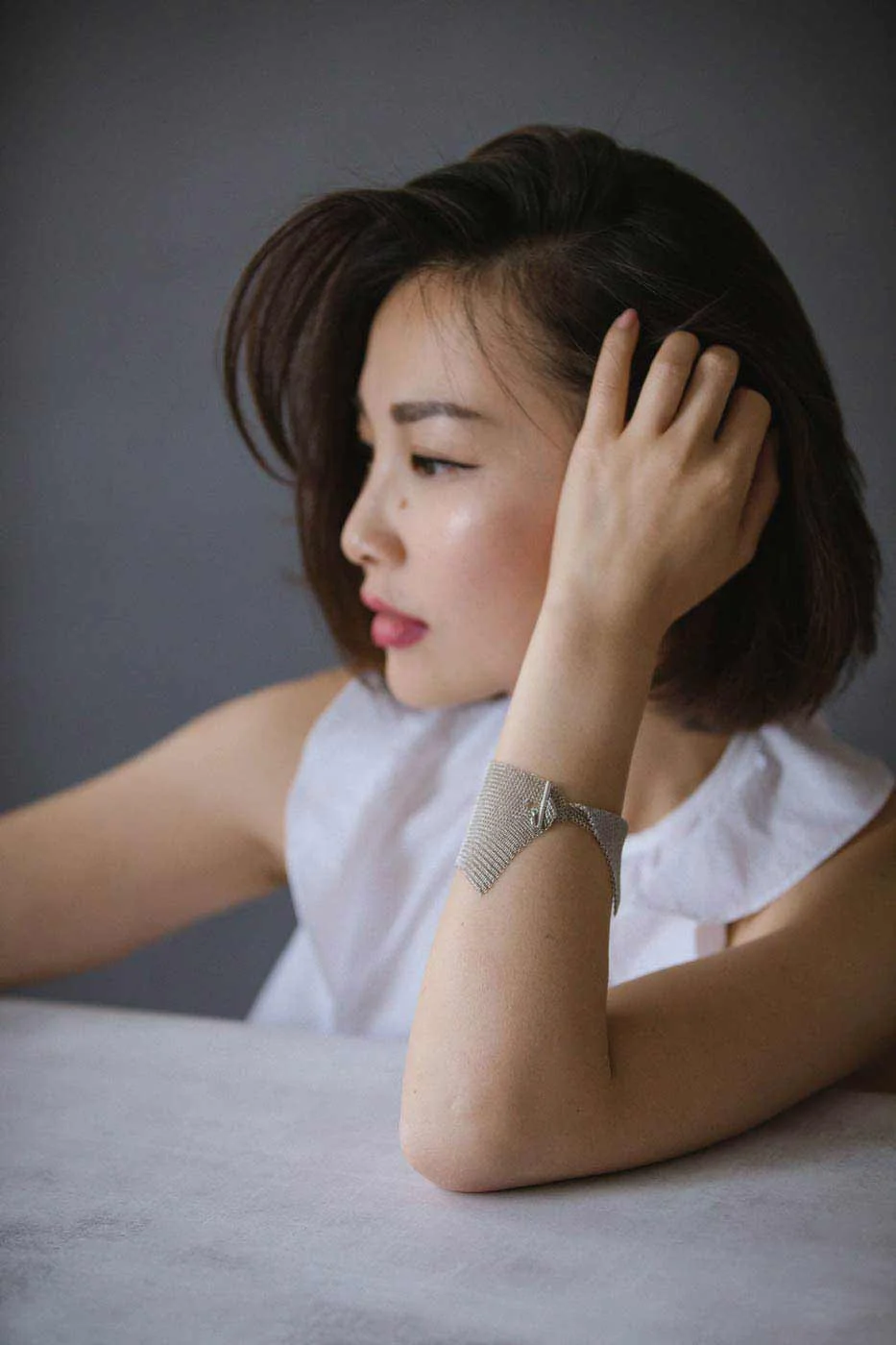 Tracy Qiu of @tcurate in New York, is in love with her Interval mesh bracelet. Read her blog post here: http://t-curate.com/blog/2017/5/16/brand-discovery-ashley-childs , May 2017