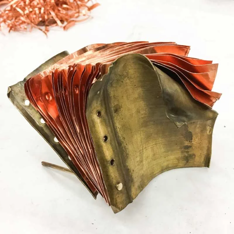 small copper and brass book, 2016