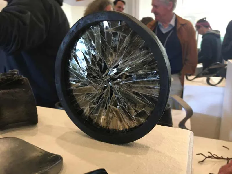 iron and mica sculpture, 2016