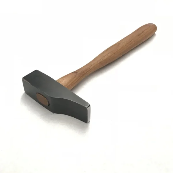 french-style 1045 cross-peen hammer with hickory handle, forged and filed, under the direction of Seth Gould, Penland School of Crafts, 2018