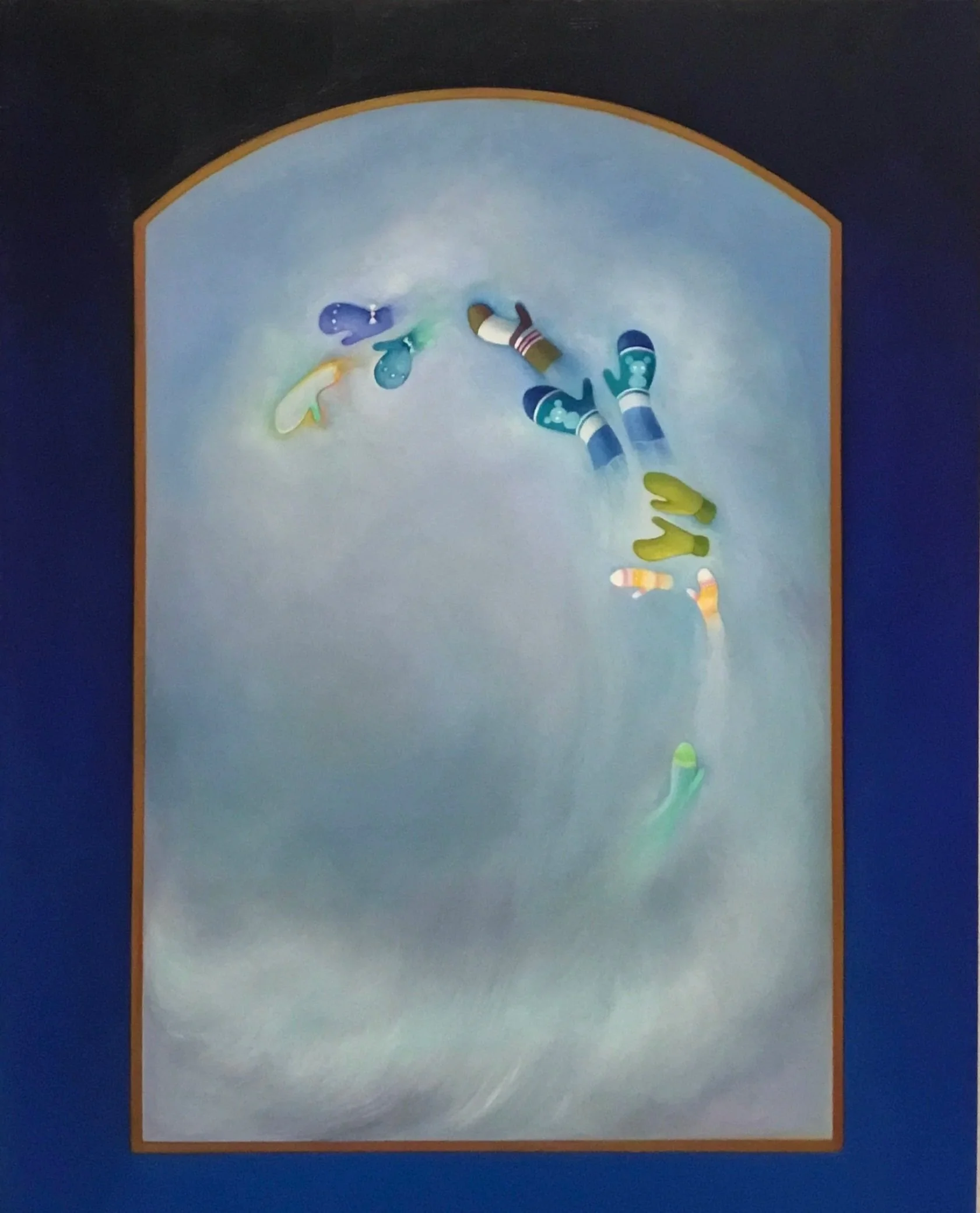  Mittens 2025, 11”x14”, oil on panel 