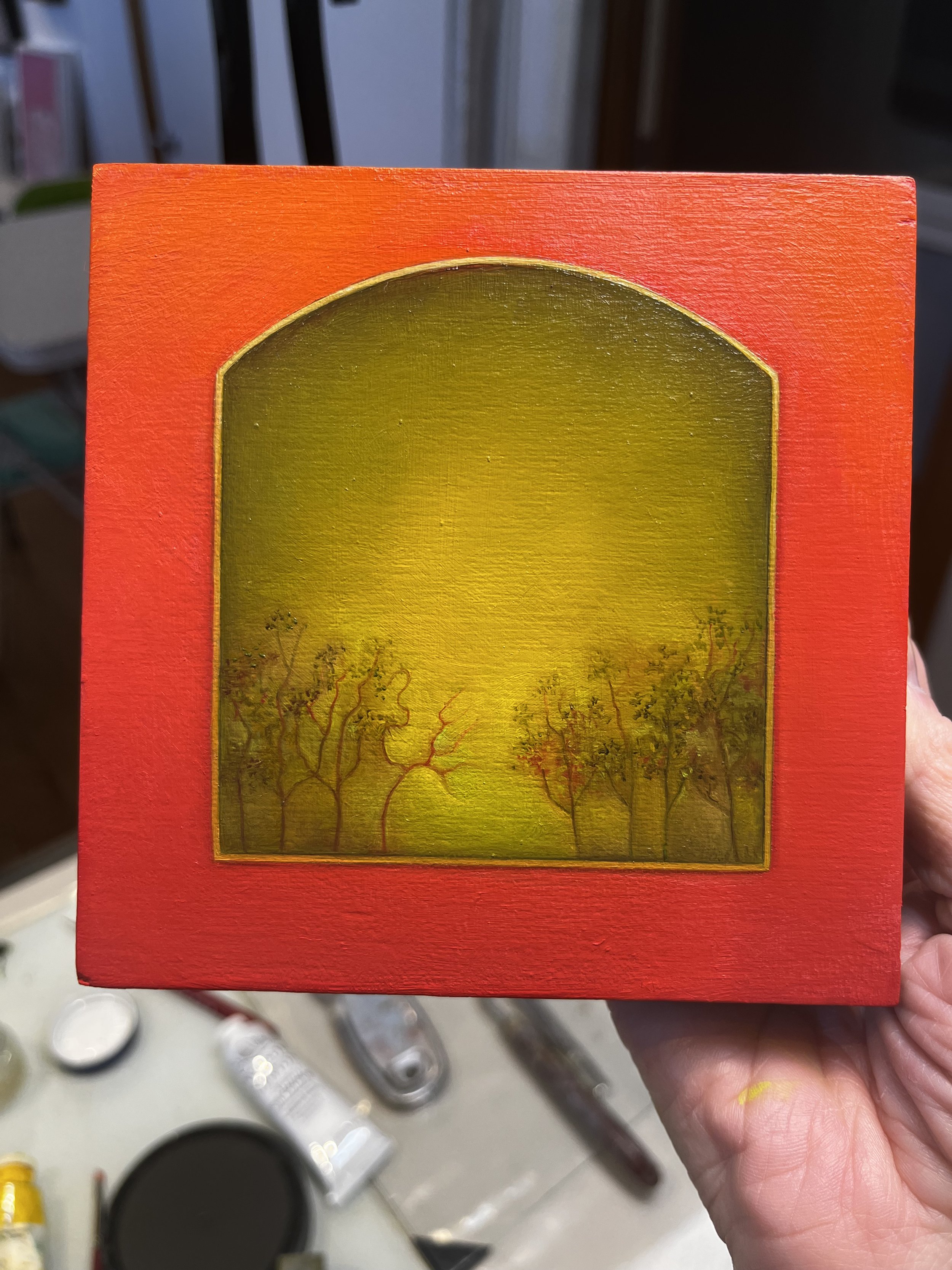 Color study: 5”x5”, oil on panel, 2026 