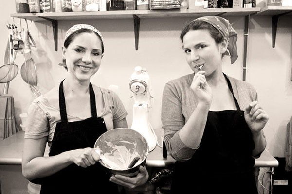 mixologist, Leslie Feinberg and chef, Brooke Siem created a boozy themed NYC bakeshop - specializing in booze-spiked, cocktail-flavored artisan cupcakes.