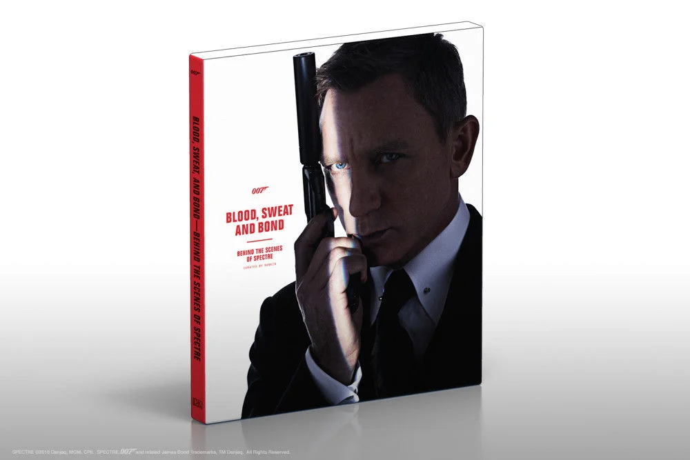 Behind the Scenes of SPECTRE , curated by photographer Rankin, published on October 27. The book showcases the actors, locations, stunts, film sets and special effects of SPECTRE.
