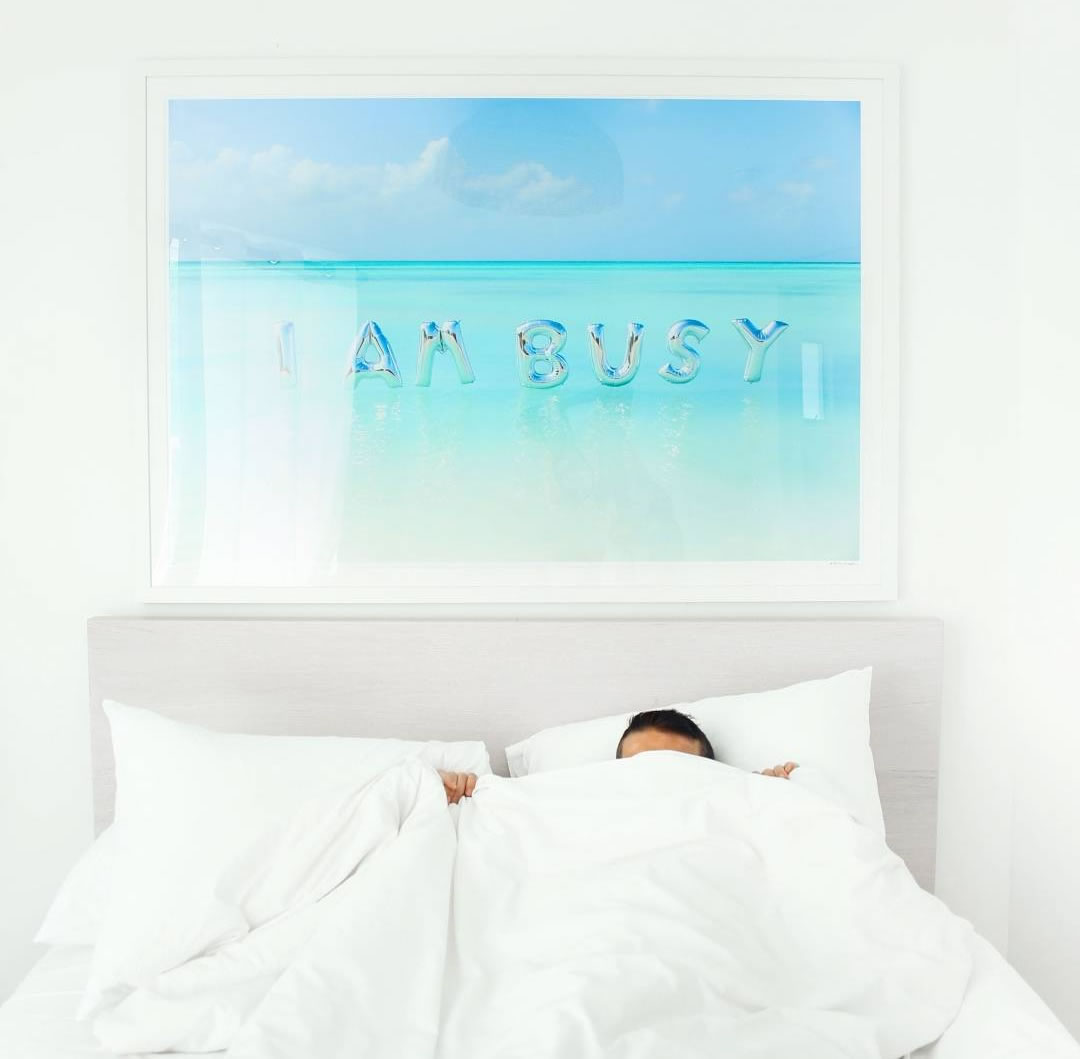 The calming effect of muted blues and greens highlight Gray Malin's work.