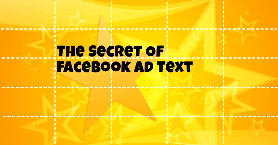 Text fits within 5 rectangles, but the dashes cause confusion. Rejected by Facebook for "too much text".
