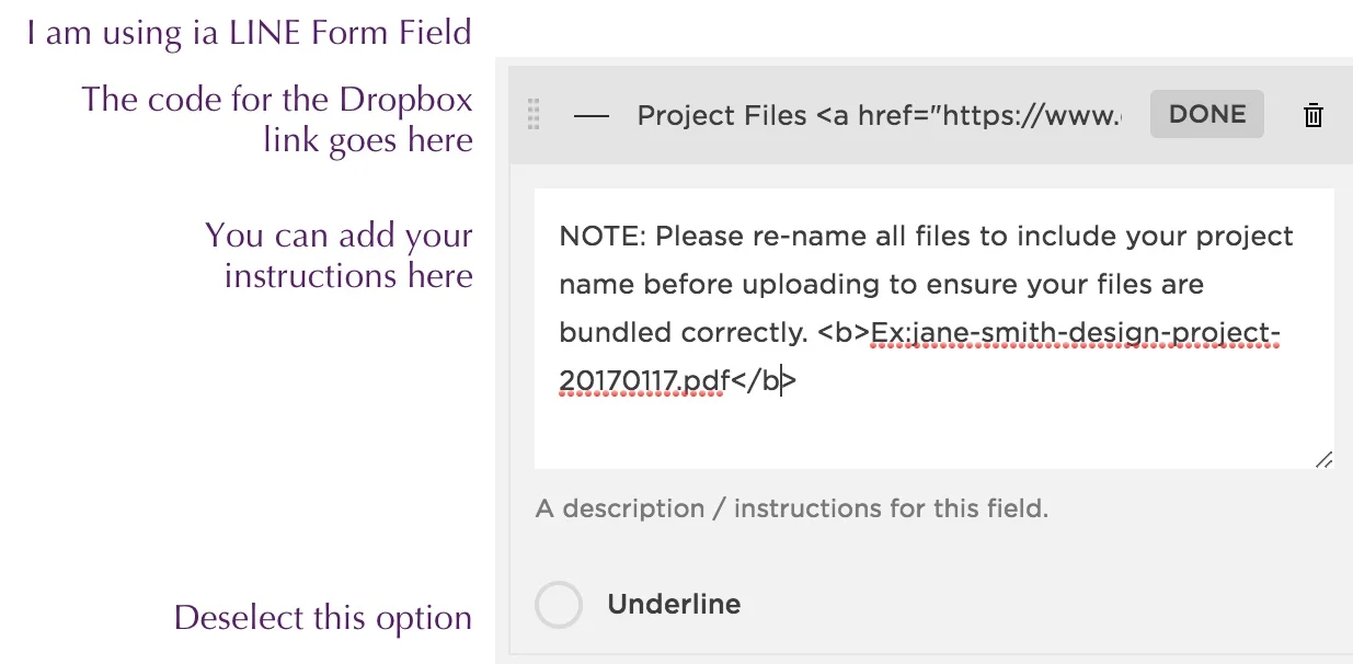 Dropbox-Upload-Textbox-Instructions