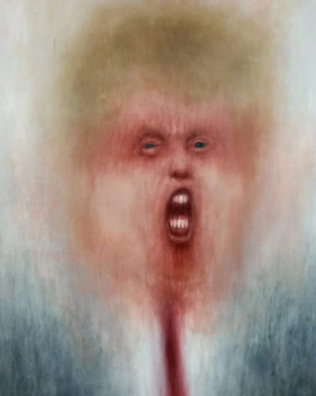 Stephen Koharian, Megalomania, oil, 48"x36"