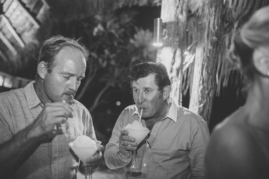 enjoying drinks