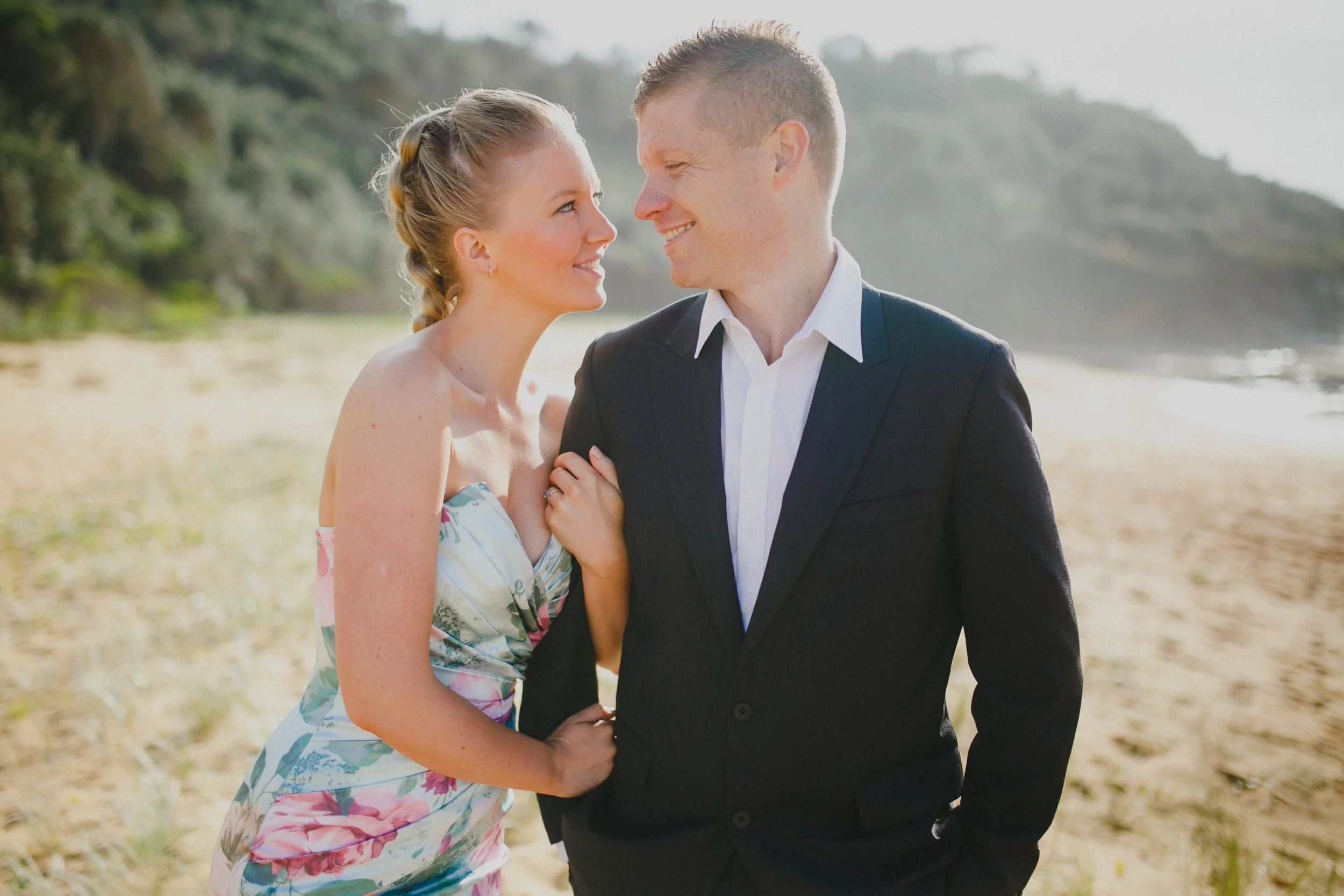 Felicity and Luke Engagement Shoot - Spoon Bay - Central Coast Wedding Photographer