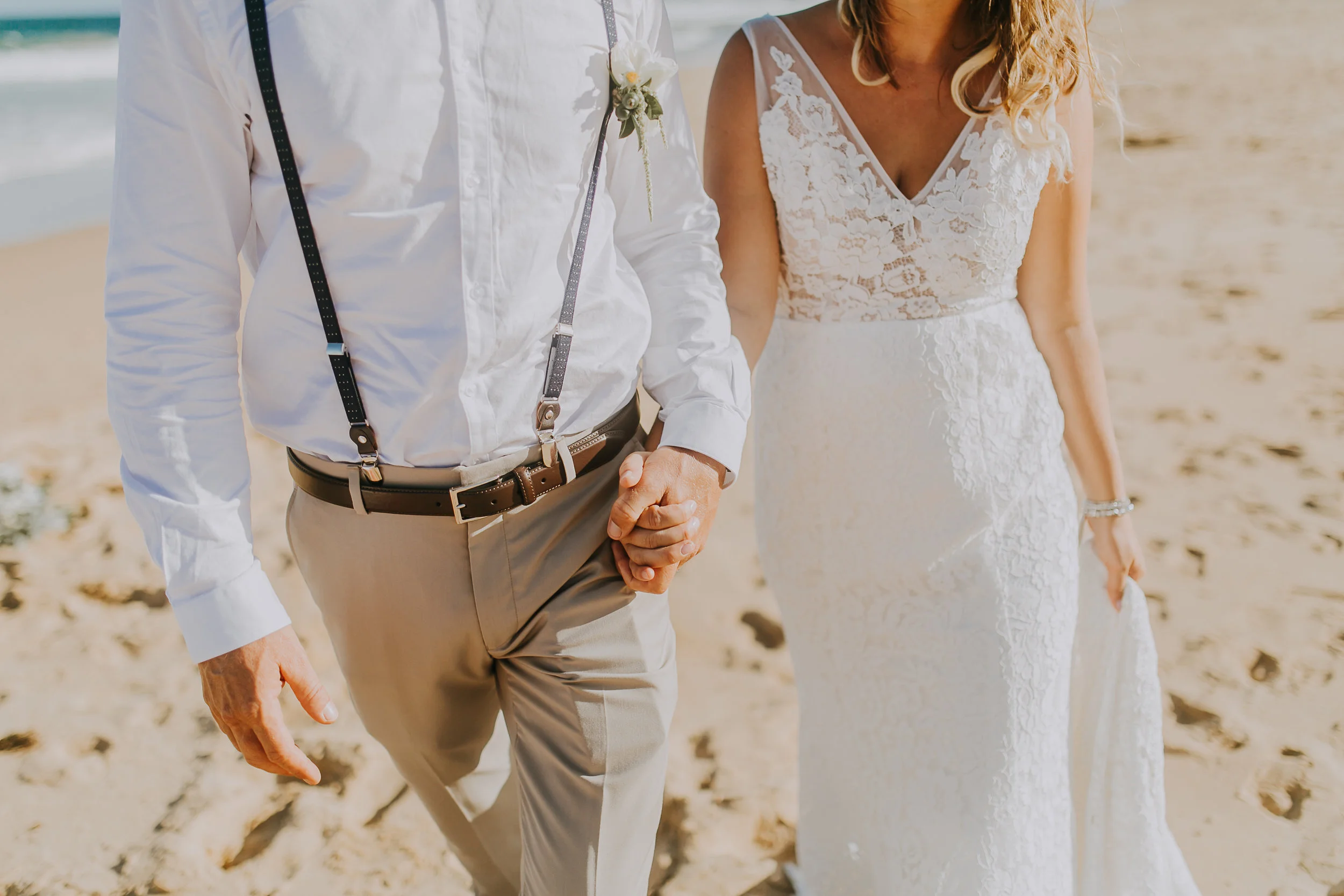 Tarley and Will- A coastal wedding Shelley beach. 