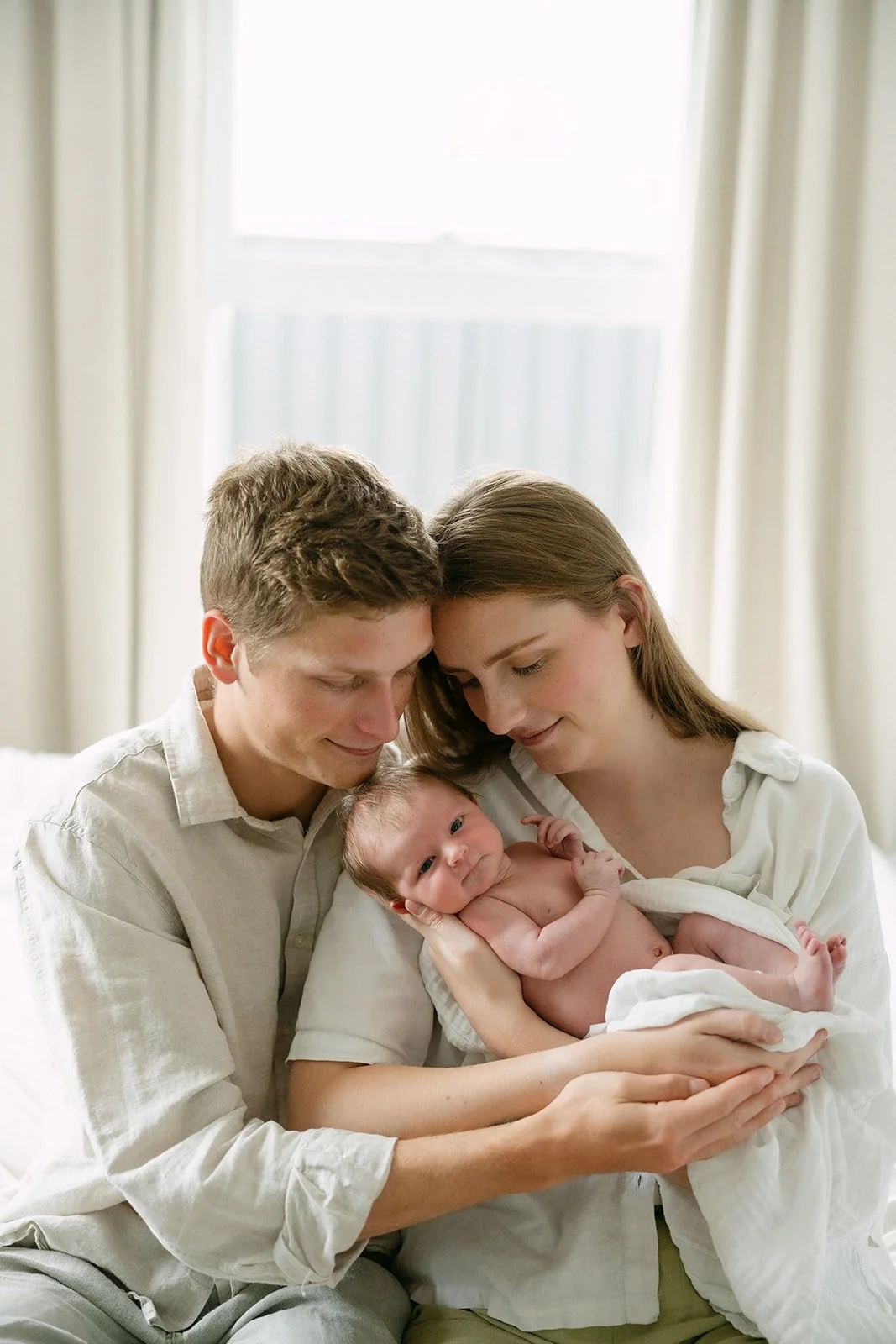 A Slow Morning at Home with Their New Baby -Florence