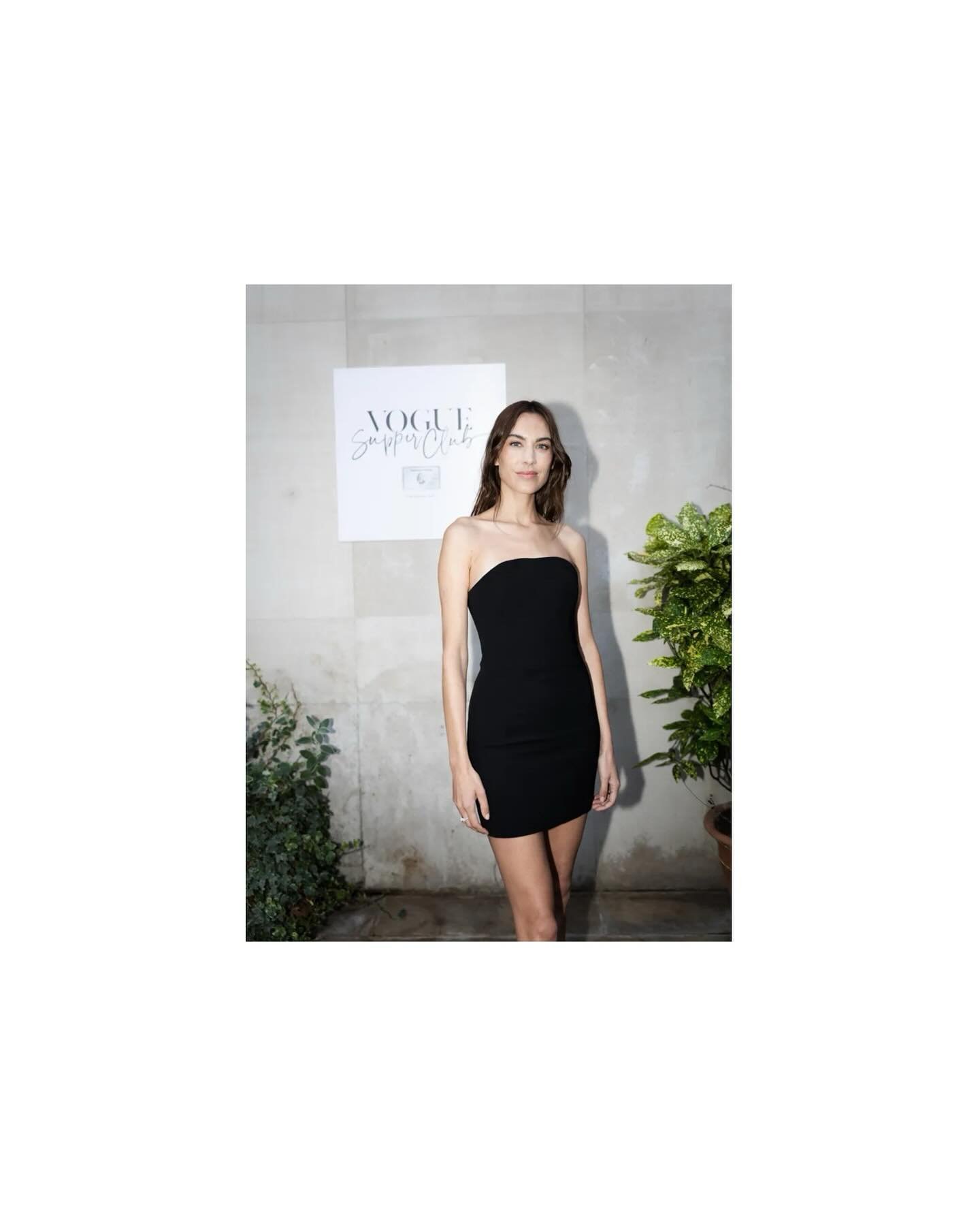 Alexa Chung at The Platinum Card by @americanexpressuk x @britishvogue Supper Club @toklas_london #kendalandpartners