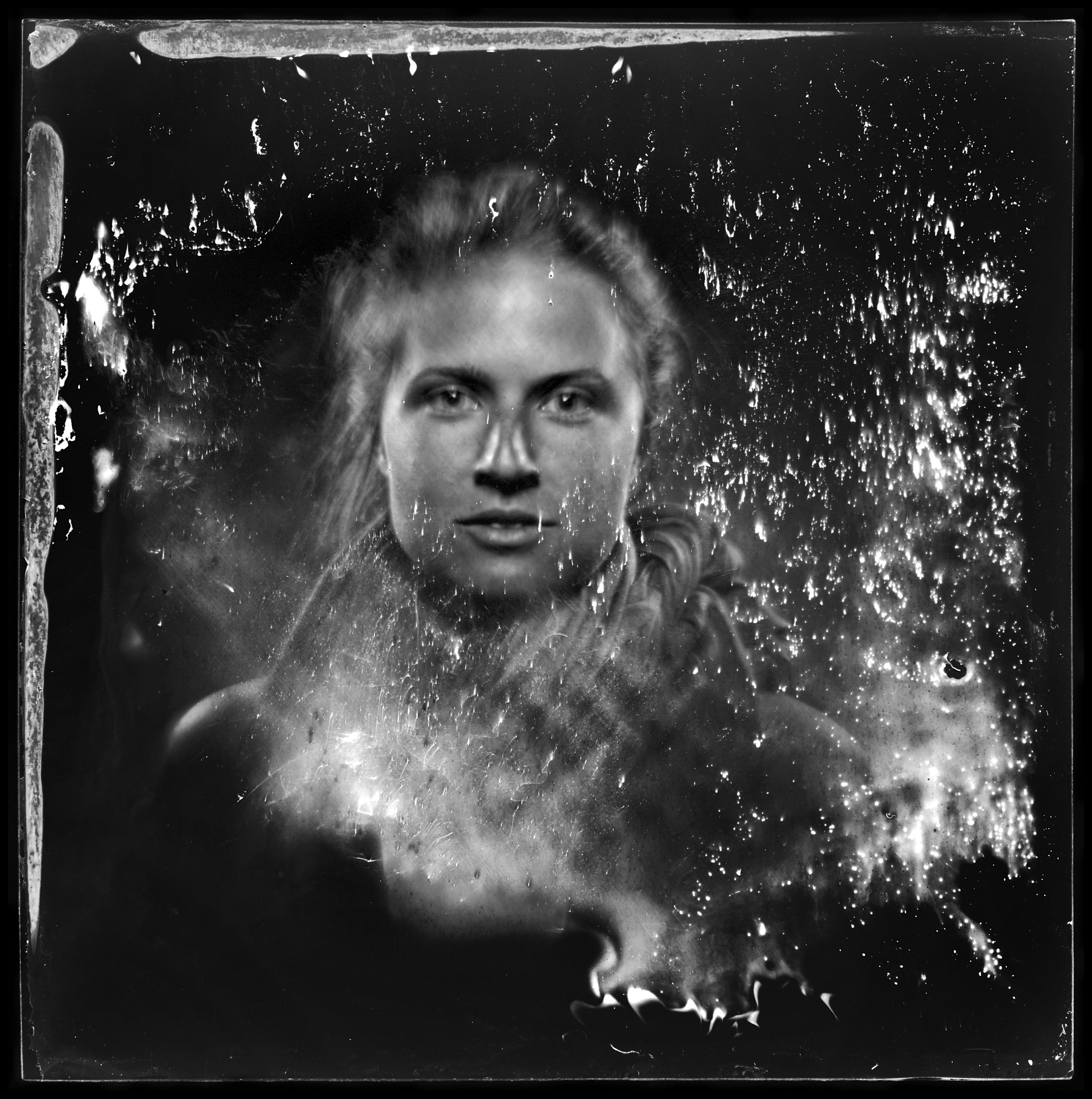   Ayden LaRoux, artist - 7" x 7" ambrotype  