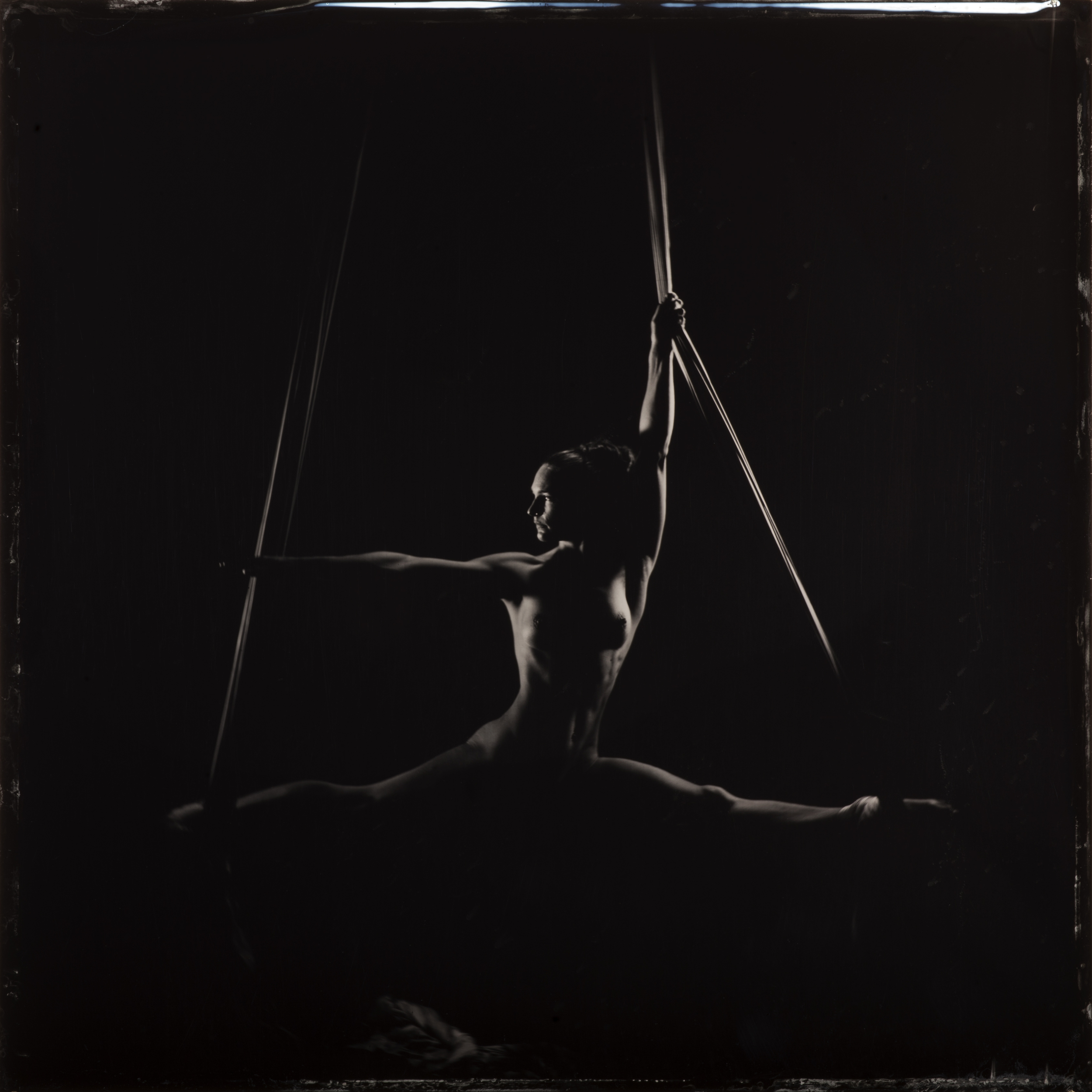   Lyn Vert, aerialist - Alumitype 14" x 14"  