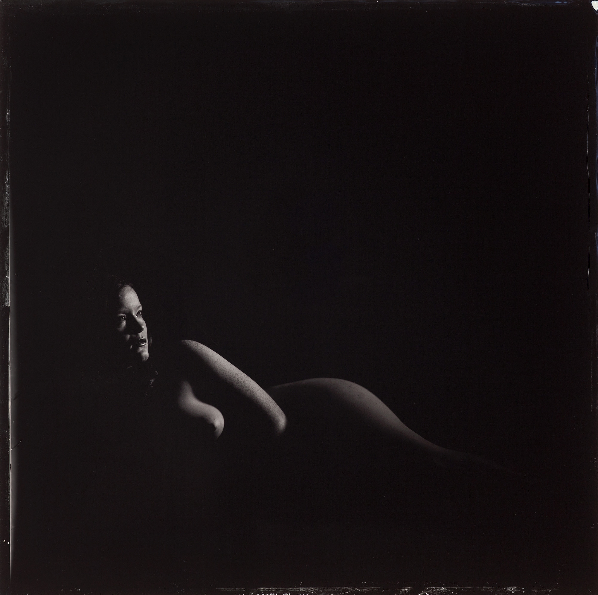  TORI LYON - 14" x 14" alumintype. One light (14" Mole Richardson fresnel w/Ascor strobe) 6400ws, no PHOTOSHOP retouching or cleaning.