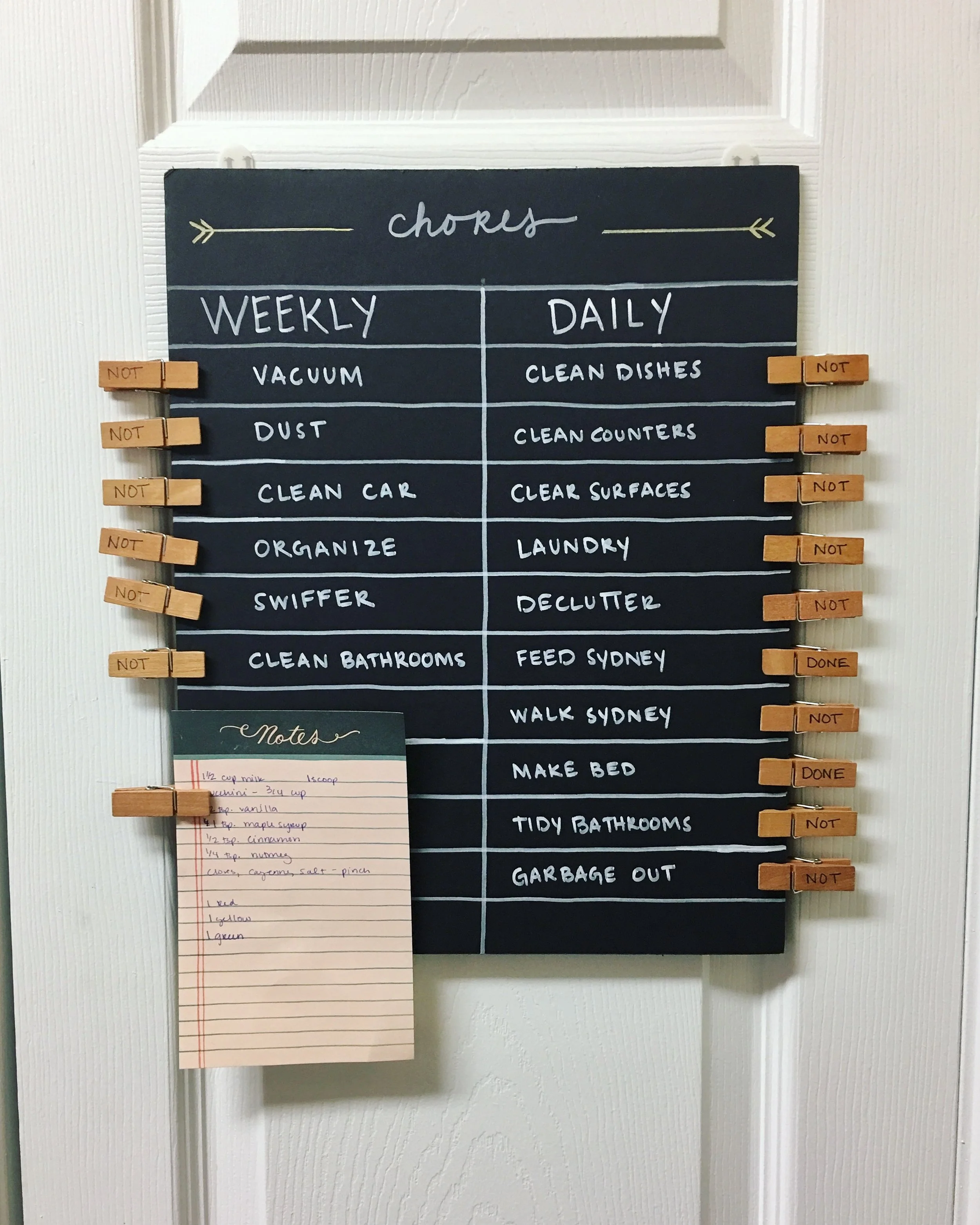 DIY Chore Board
