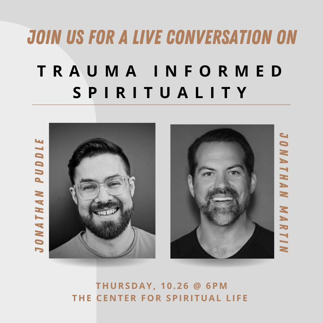 trauma-informed spirituality with Jonathan Puddle episode artwork