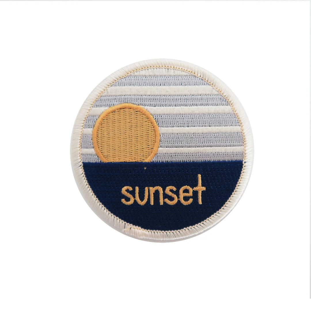 sunset iron on patch