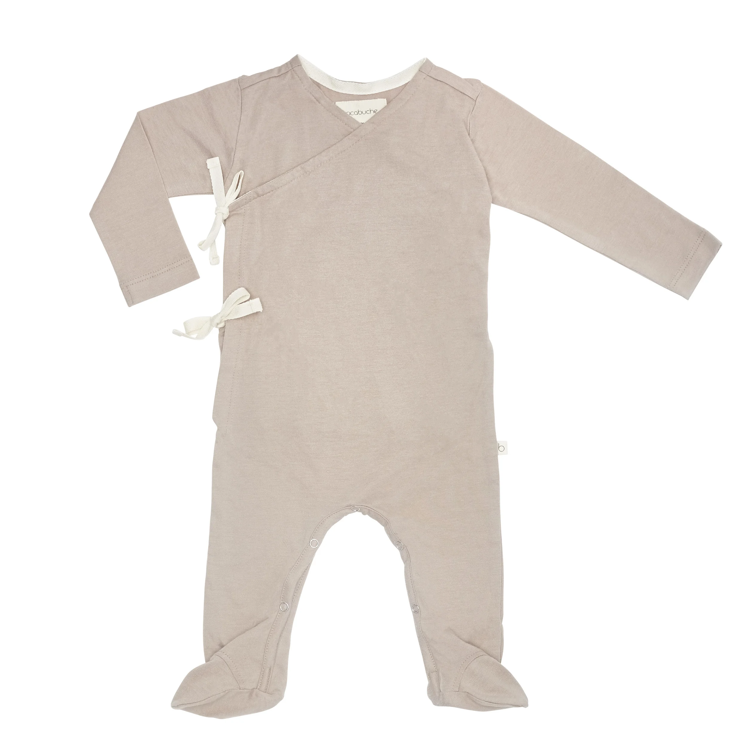 kimono footed onesie